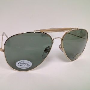 NWT True Vintage Outdoorsman Original Traditional Aviator Optical Sunglasses